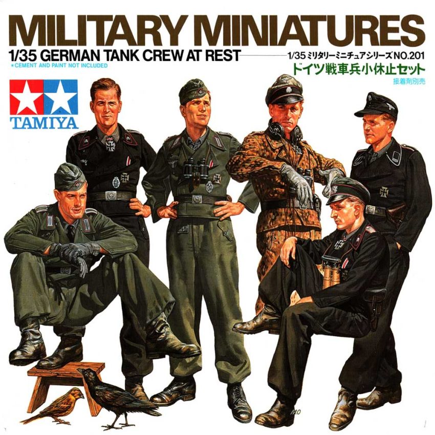 Figurines TAMIYA 1:35 - Équipage De Char Allemand Au Repos - 6 Personnages - Occasion