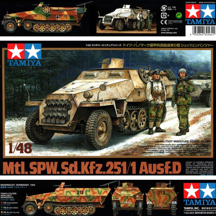 Maquette Tamiya SdKfz 251/1 Ausf D Hanomag - Kit Neuf, Modèle TM35195