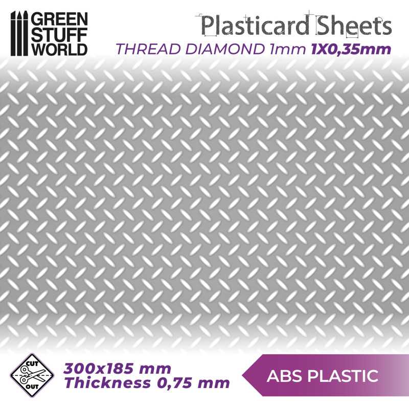 Profilo In Plasticard ABS DOUBLE-T Da 1 Mm - Bianco Per Modellismo Green Stuff World - Foto 3