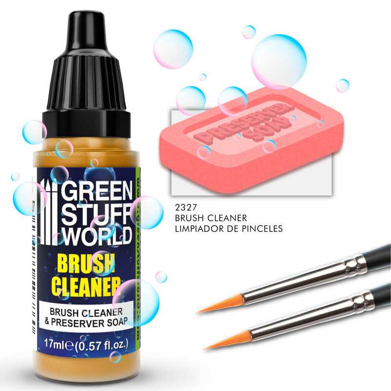 Bougimal Pulisci Pennelli Pittura Acrilico e Acquerello (50gx2), Sapone Professionale per Pennelli Acrilici, con Tampone per La Pulizia Delicata Del Pennello, Inodore (Bianco